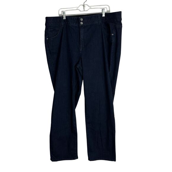 Venezia‎ Lane Bryant Jeans Womens 26 Dark Wash Bootcut Stretch Comfort Waist - Picture 1 of 4